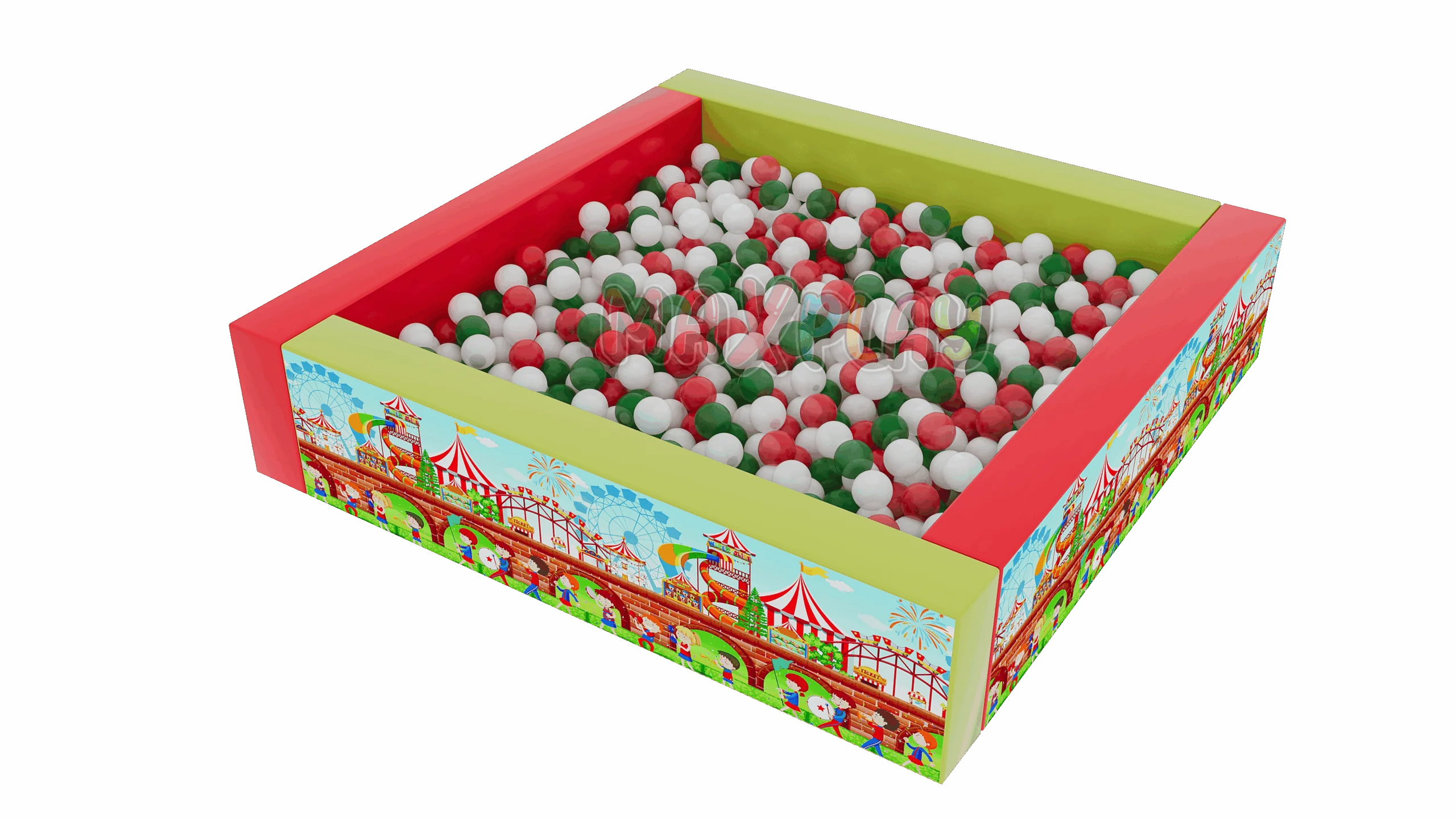 200cm x 200cm Kütük Top Havuzu