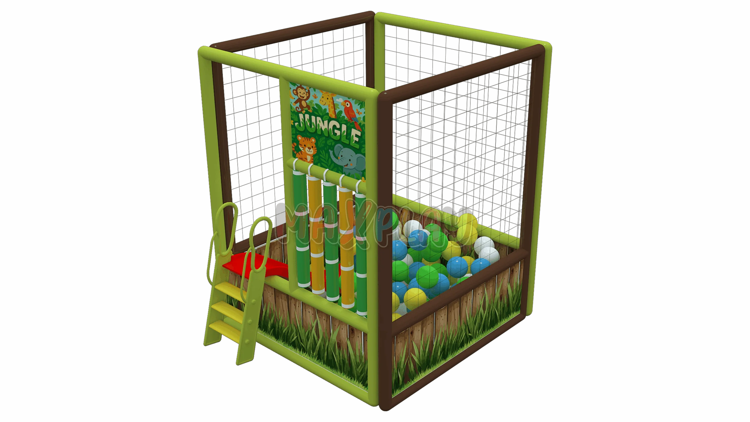 160cm x 160cm Ball Pool with Slide