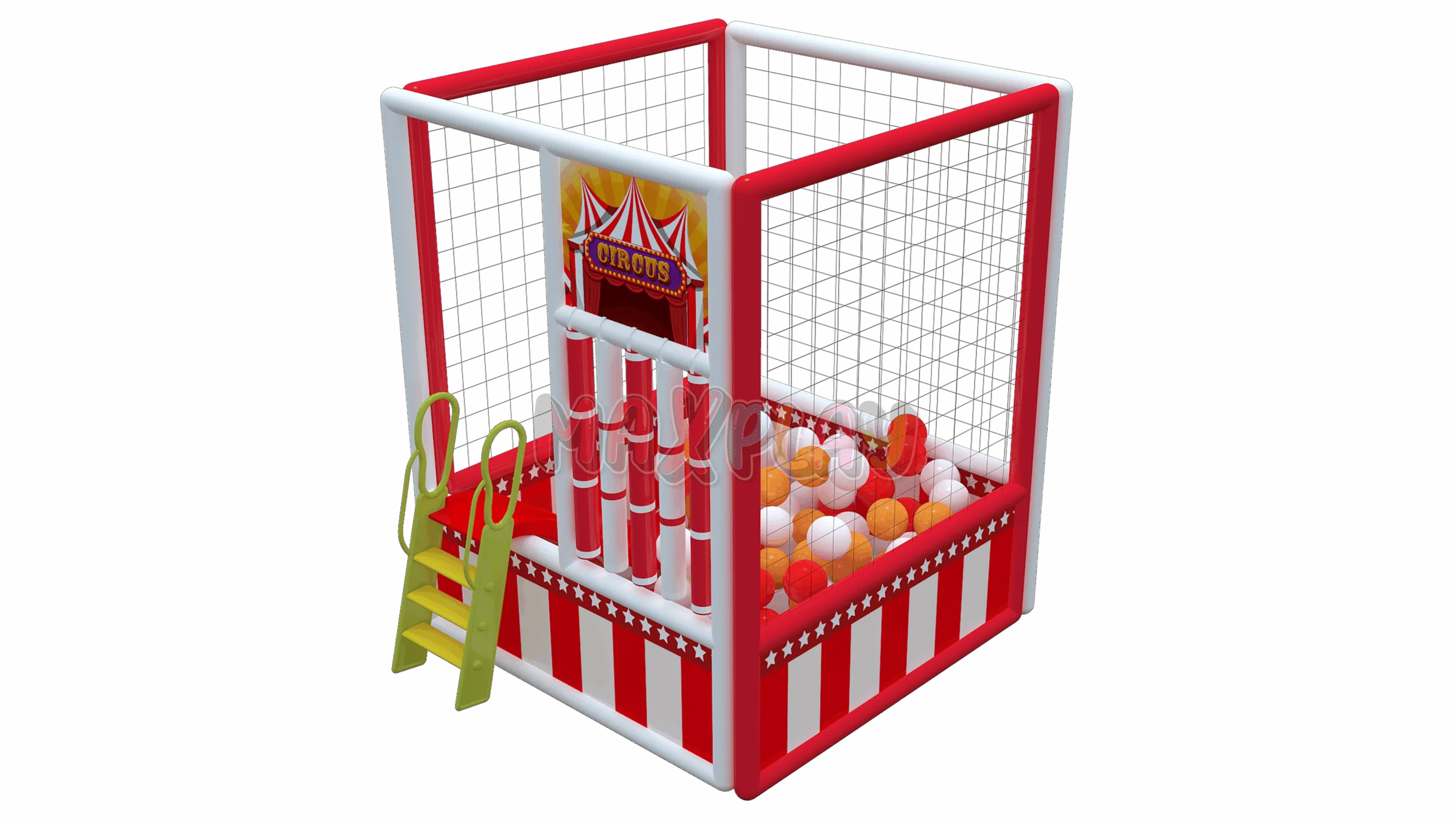 160cm x 160cm Ball Pool with Slide