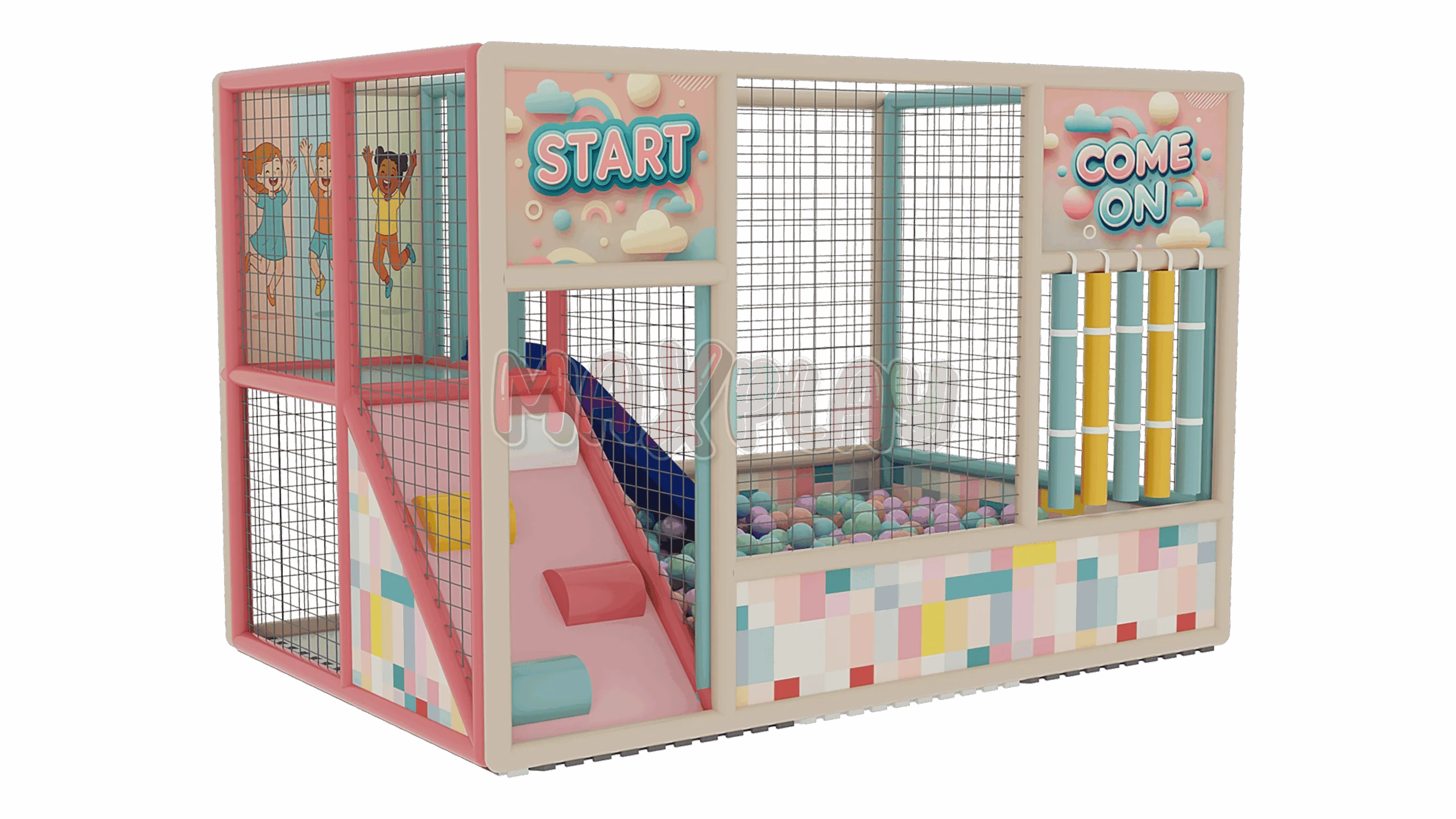 2m x 3m x 2h Rampalı Top Havuzu