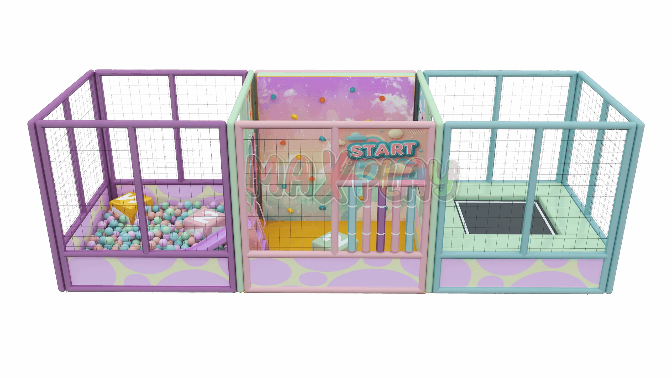 2m x 6m x 2h Ball Pool and Playground