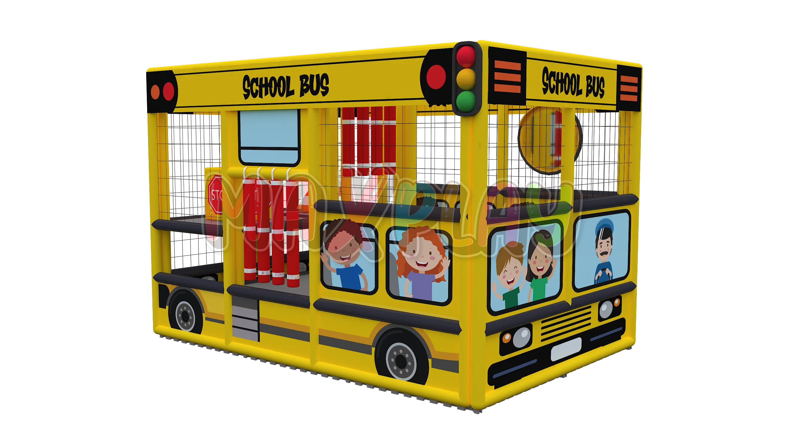 2m x 3m x 2h School Bus Top Havuzu