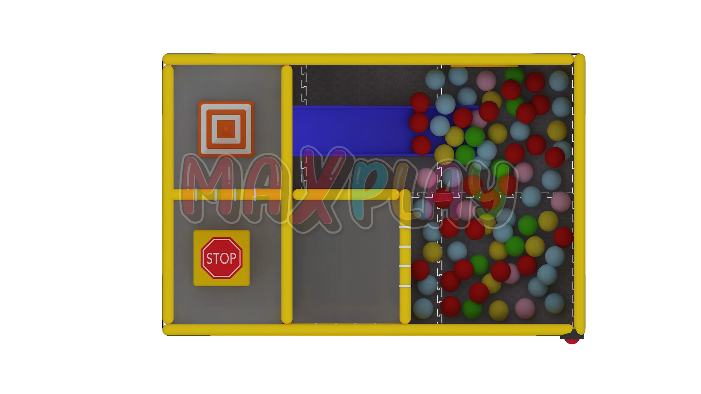2m x 3m x 2h School Bus Ball Pool