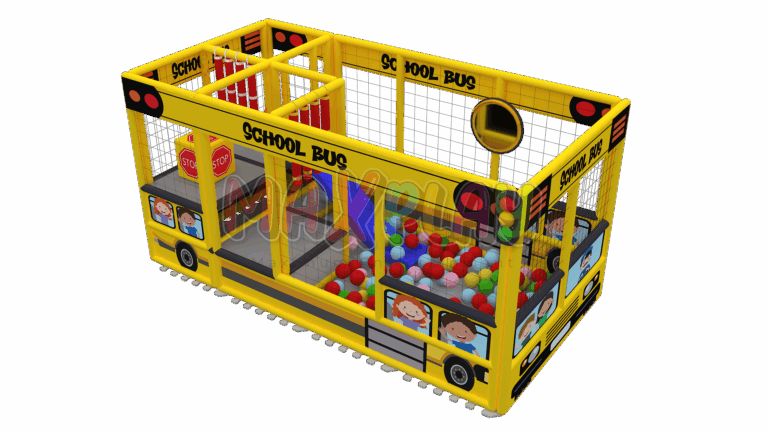 2m x 4m x 2h School Bus Ball Pool