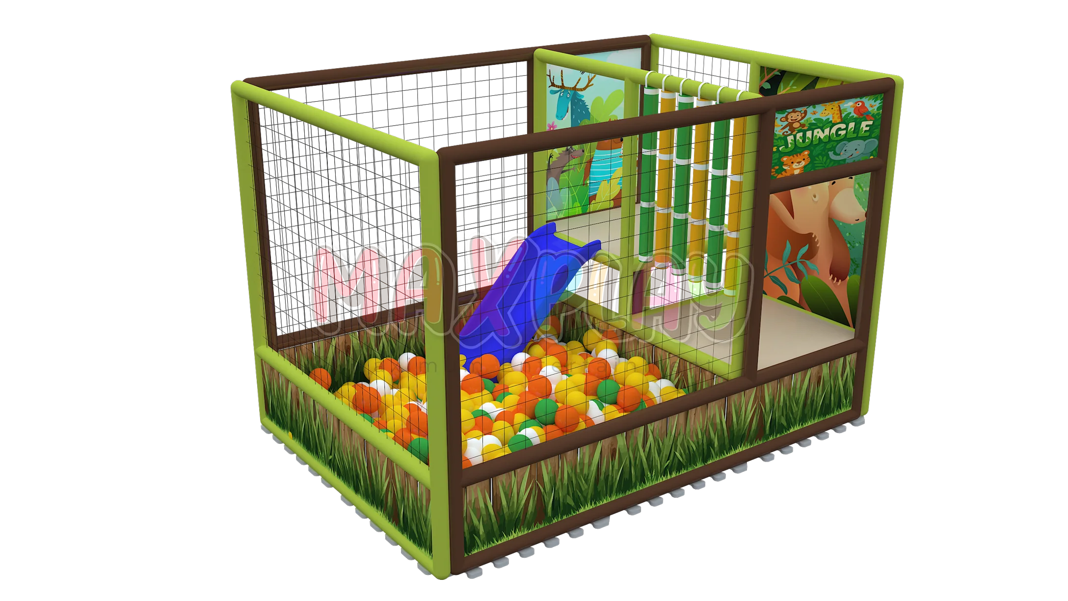 3m x 2m x 2h Cascading Ball Pool