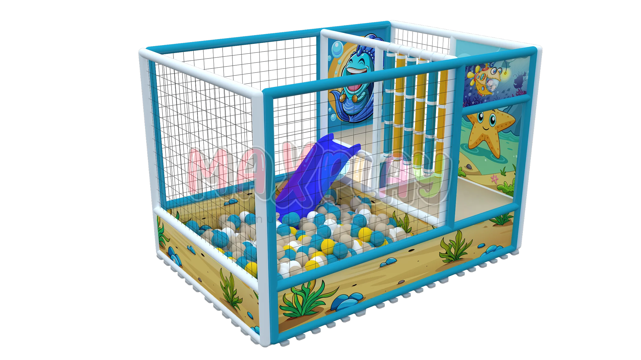3m x 2m x 2h Cascading Ball Pool