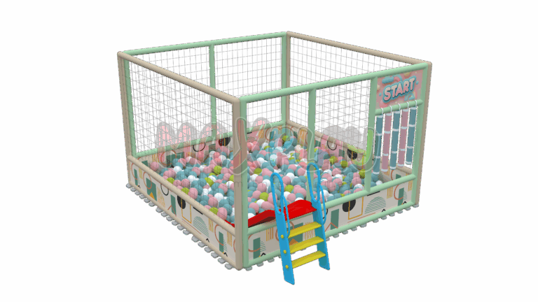 3m x 3m x 2h Ball Pool with Slide