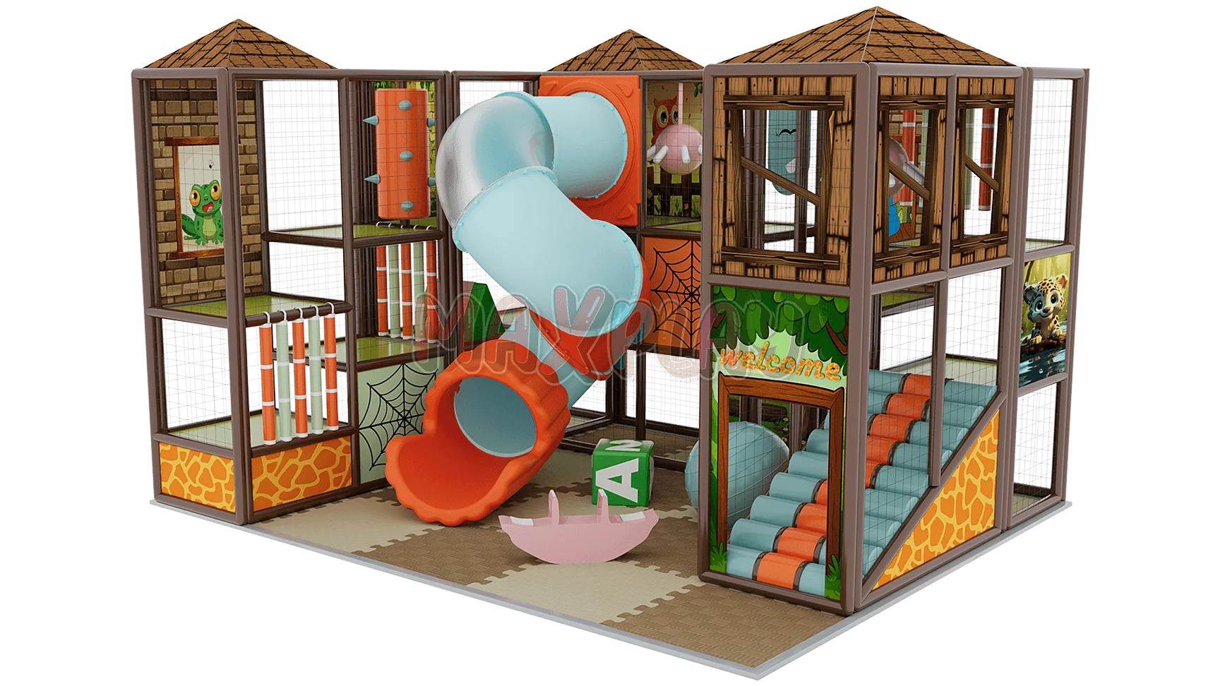 4m x 5m x 3h Soft Play Tüp Kaydıraklı