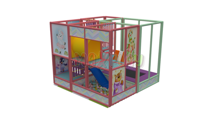 4m x 3m x2h Ball Pool and Trampoline