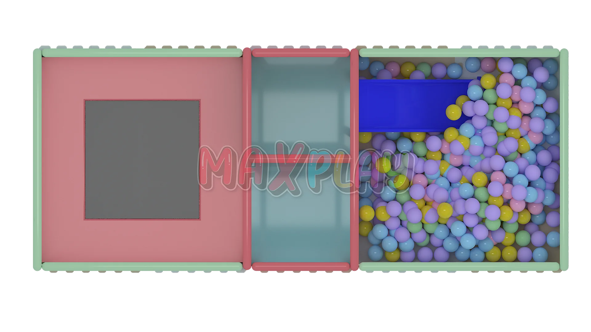 5m x 2m x 2h Trambolinli Top Havuzu