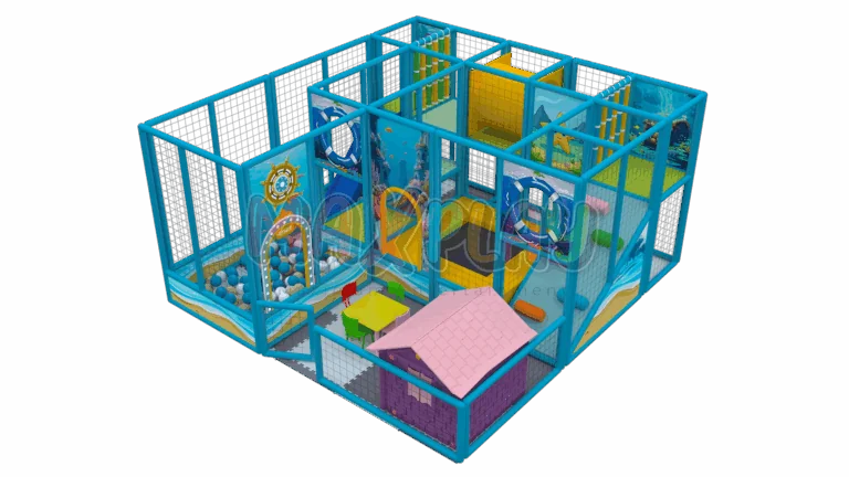 5m x 5m x 2.5m High Ball Pool with Slide Play Structure