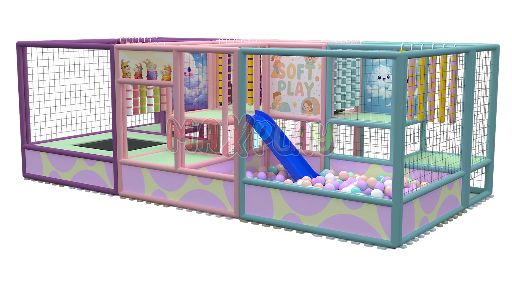 6m x 3m x 2h Soft Play Aktivite Merkezi