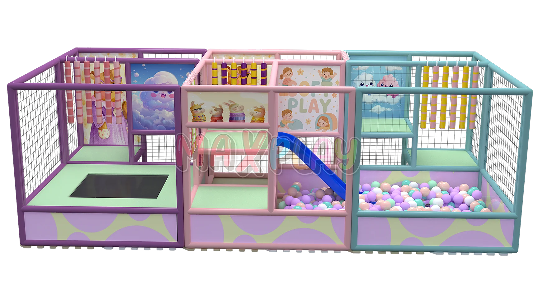 6m x 3m x 2h Soft Play Aktivite Merkezi