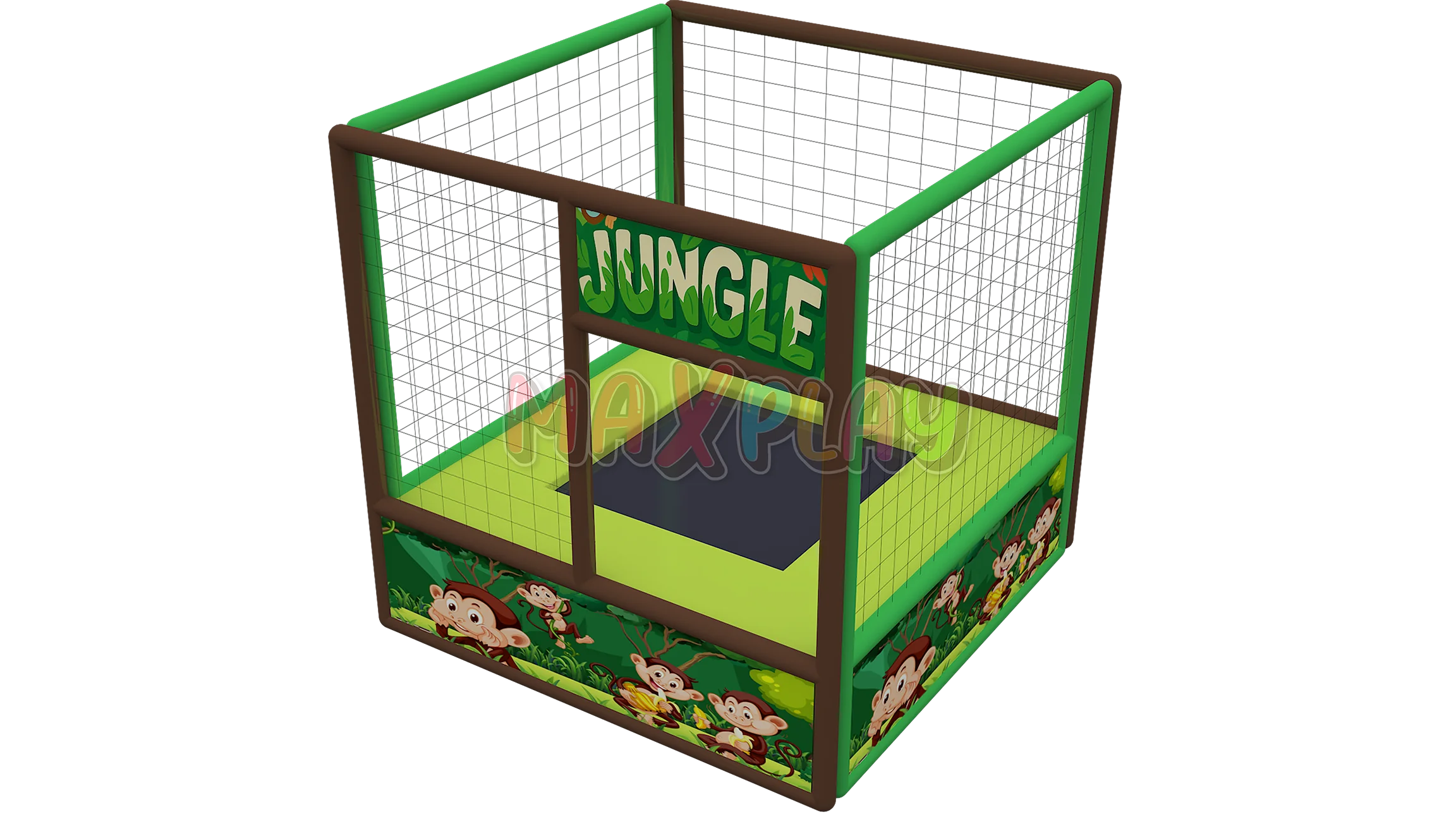 2m x 2m x 2h Tekli Trambolin