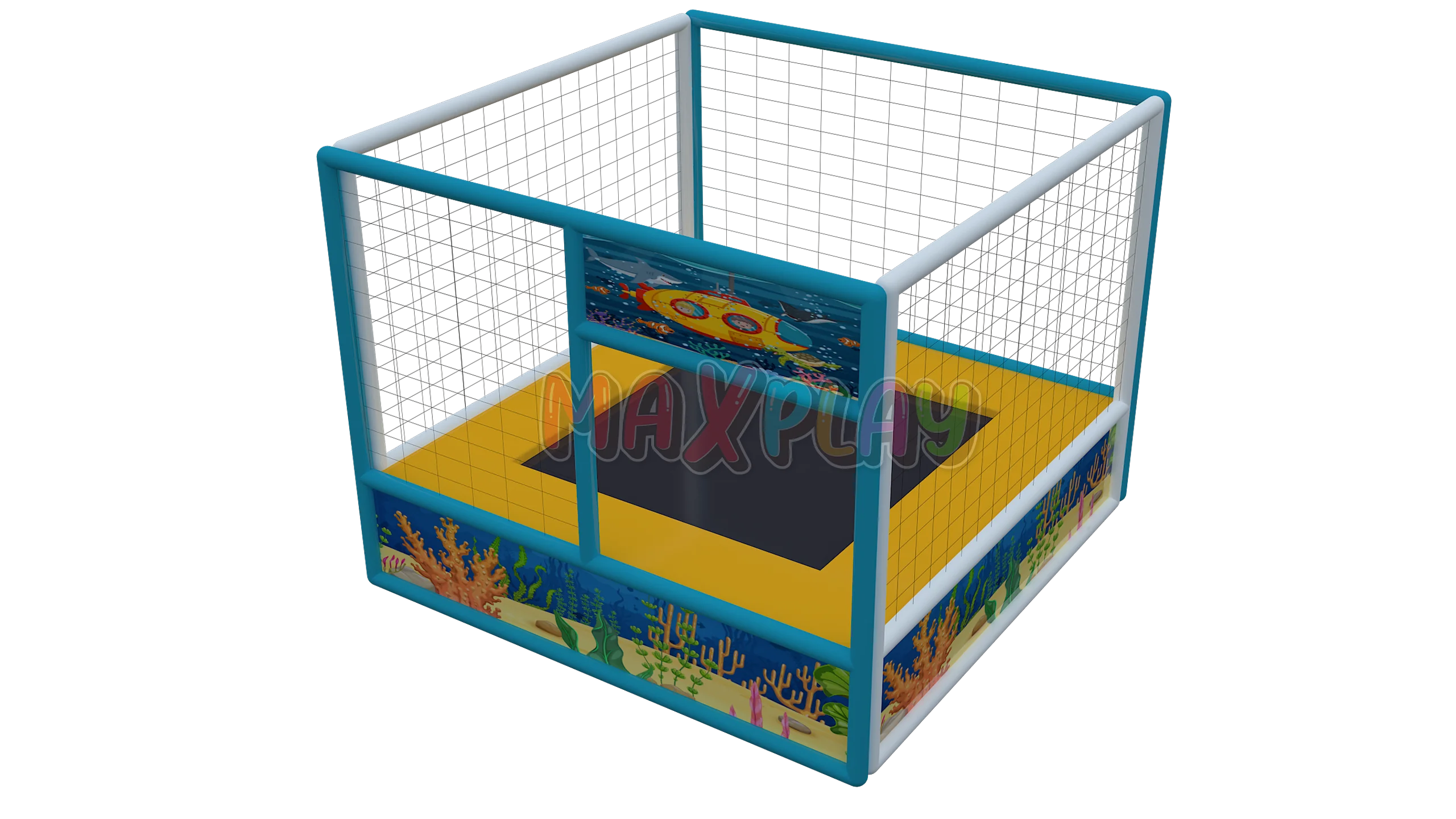 2.5m x 2.5m x 2h Tekli Trambolin