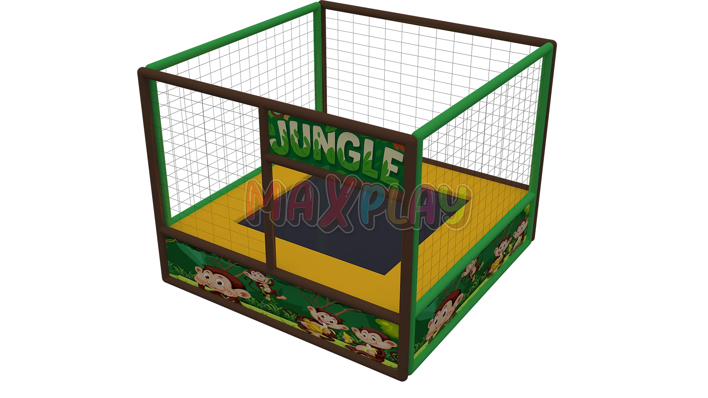 2.5m x 2.5m x 2h Tekli Trambolin