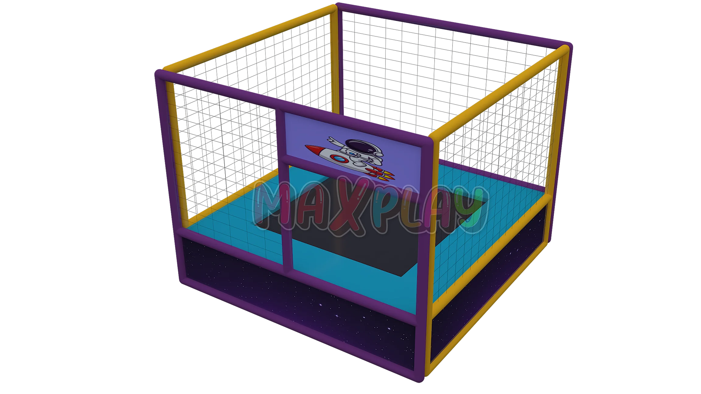 2.5m x 2.5m x 2h Tekli Trambolin