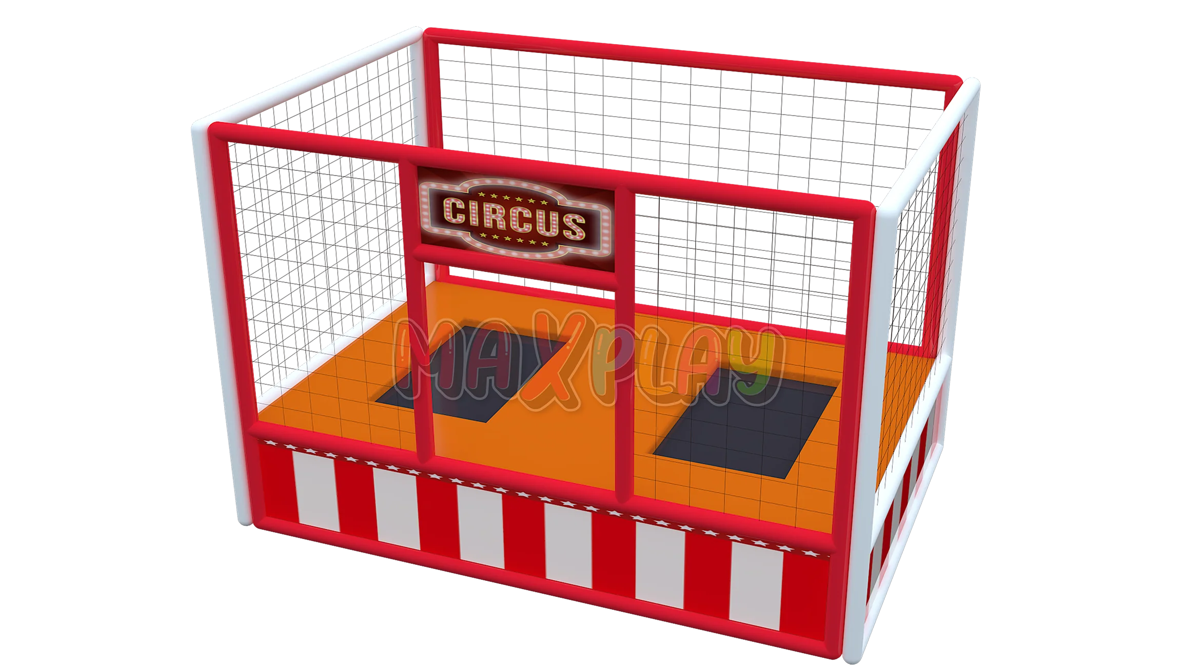 2m x 3m x 2h İkili Trambolin