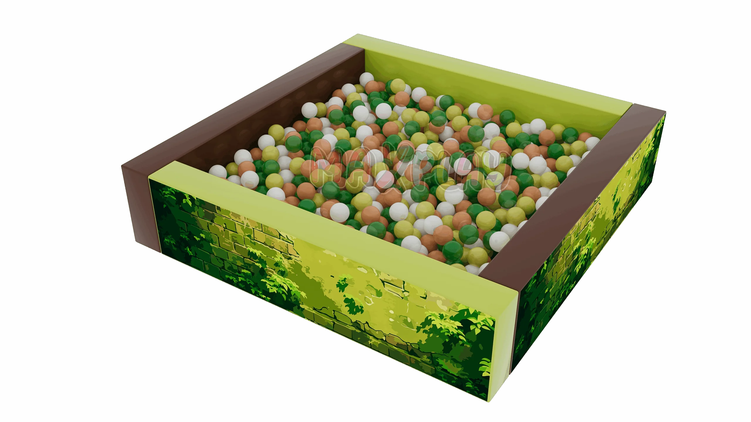 200cm x 200cm Kütük Top Havuzu