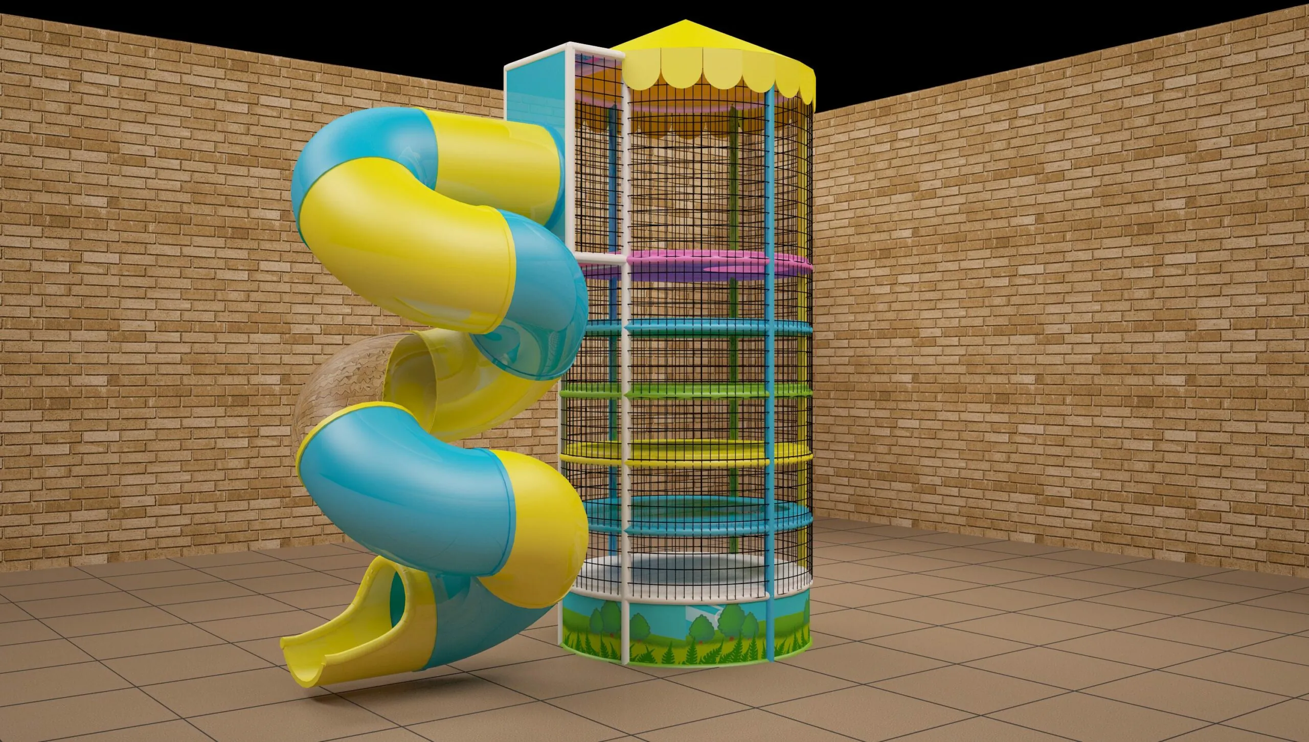 Tower Slide 7m x 3m x 4h