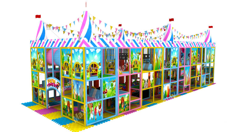 Playground with Flag - 16m x 6m x 5,5h