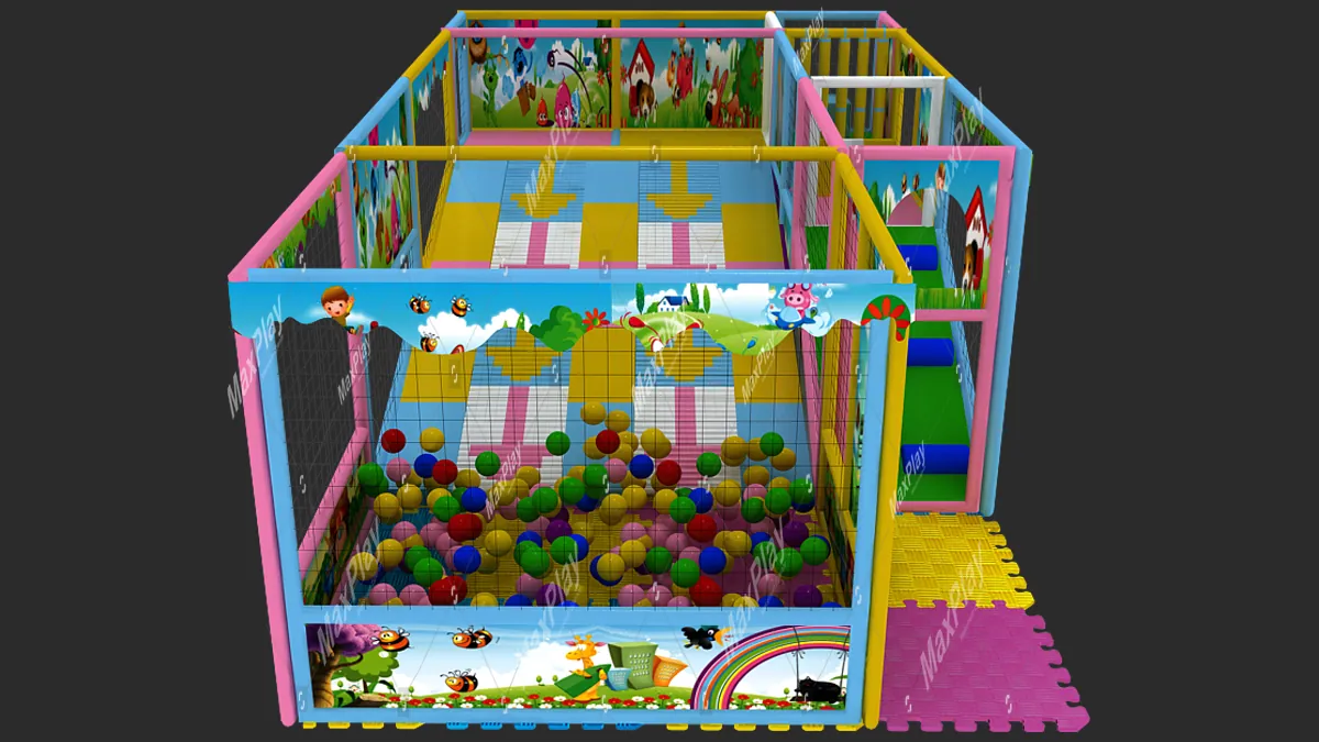 Conveyor Slide Ball Pool 340cm x 720cm x 250h