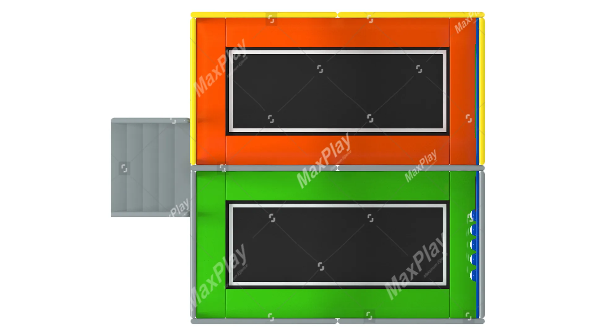4m x 4m x 3h Zıpla Yapış ve Buton Trambolin