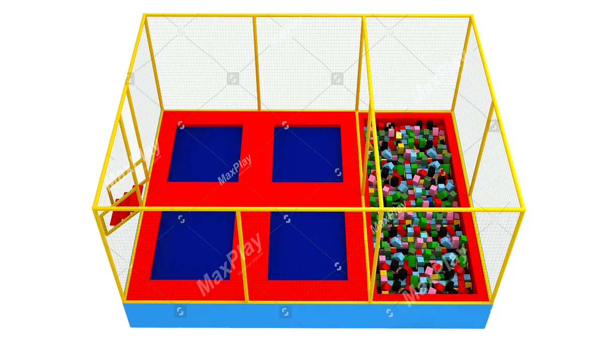 800cm x 600cm x 400h Olympic Trampoline Park