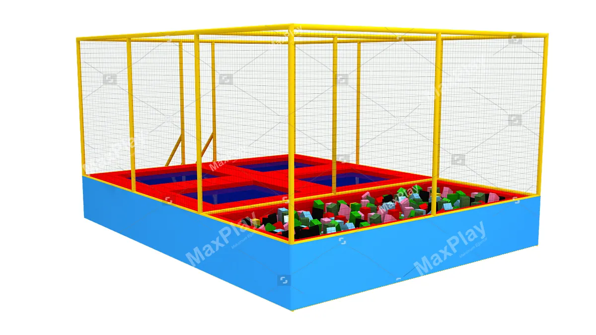 800cm x 600cm x 400h Olympic Trampoline Park