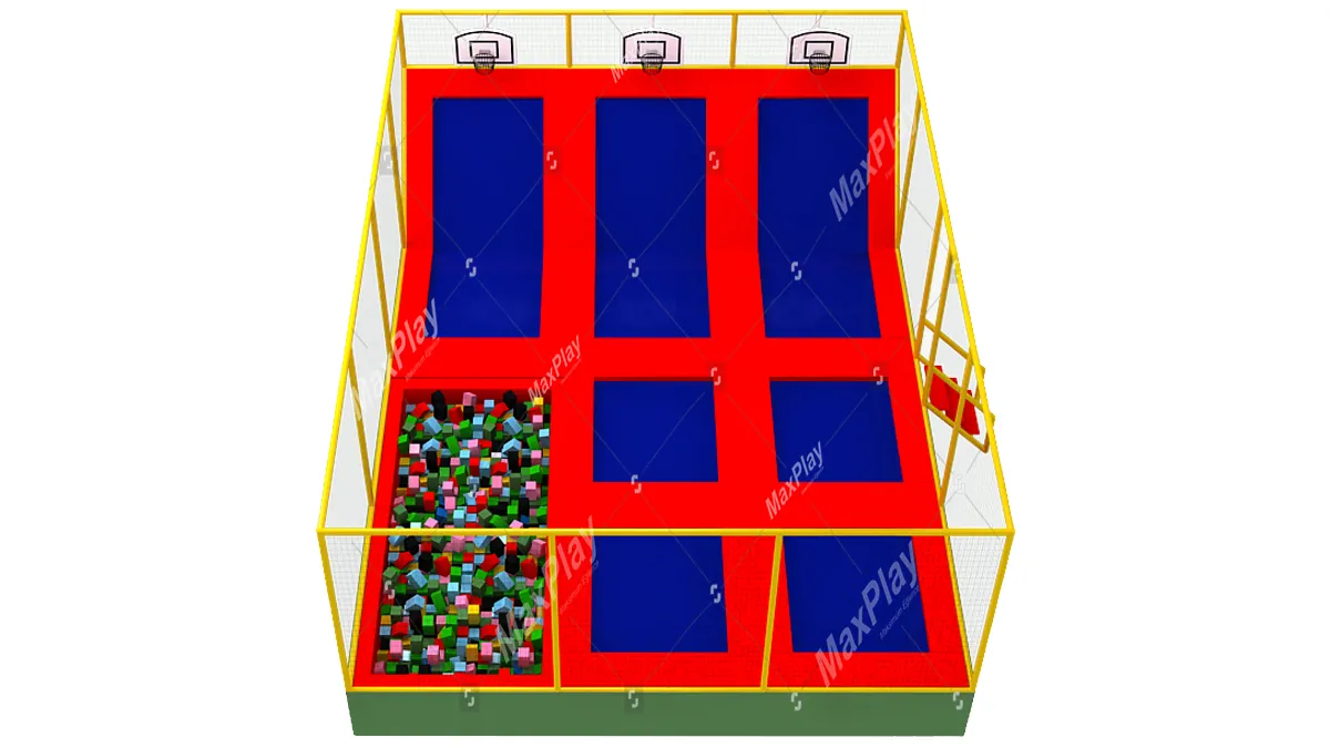 1000cm x 800cm x 400h Olympic Trampoline Park