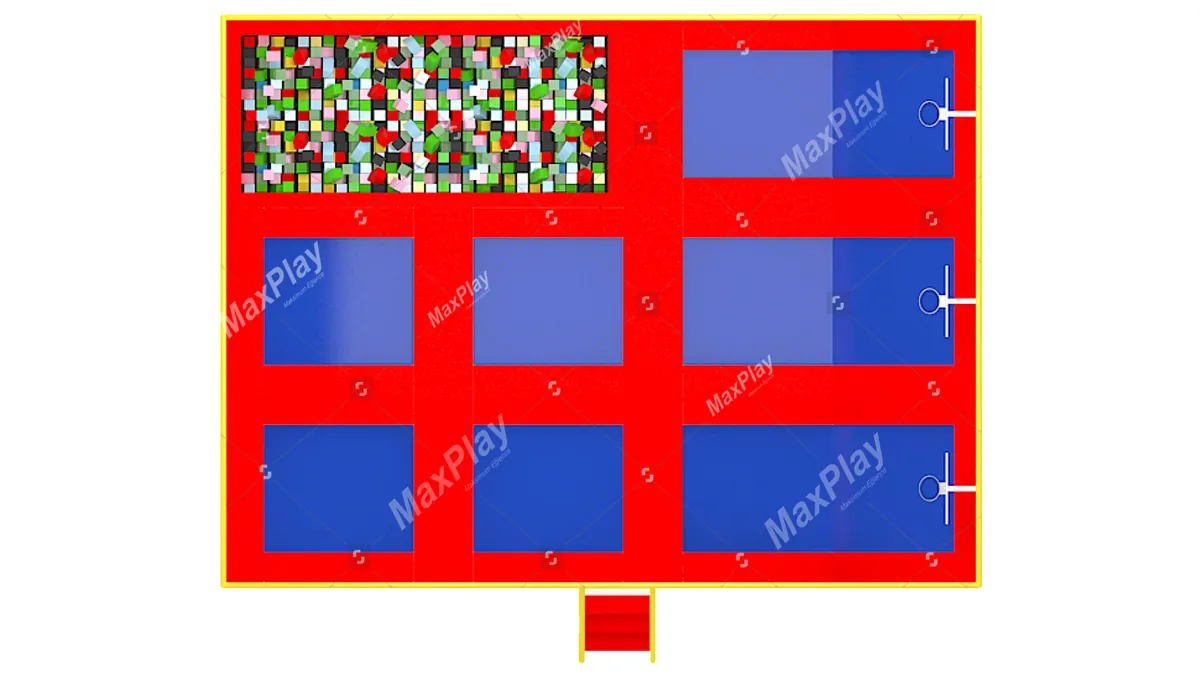 1000cm x 800cm x 400h Olympic Trampoline Park