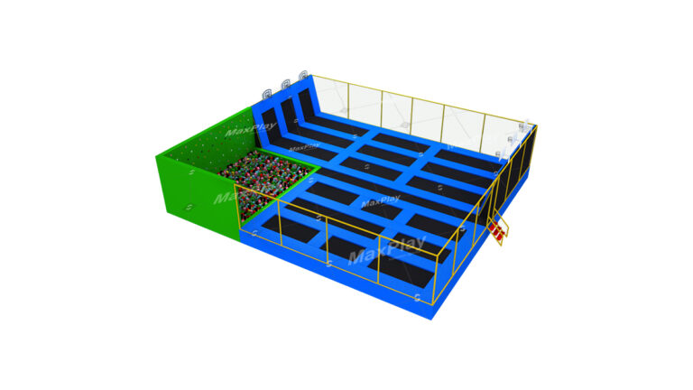 18m x 16m x 4h Olympic Trampoline Park