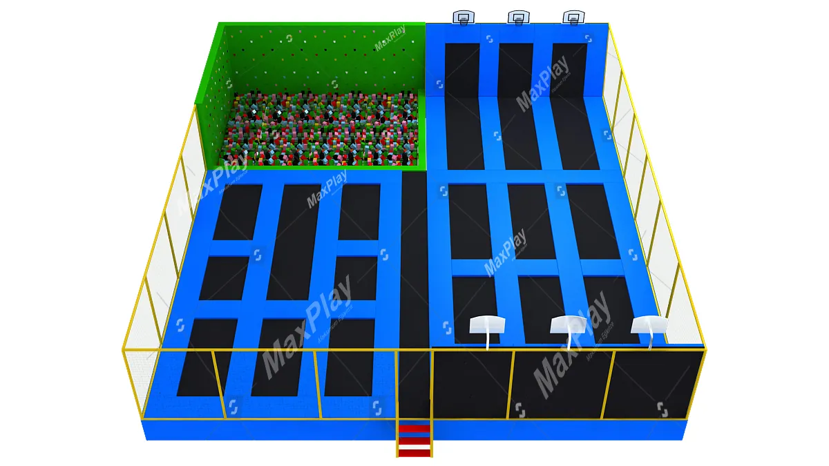18m x 16m x 4h Olimpik Trambolin Park
