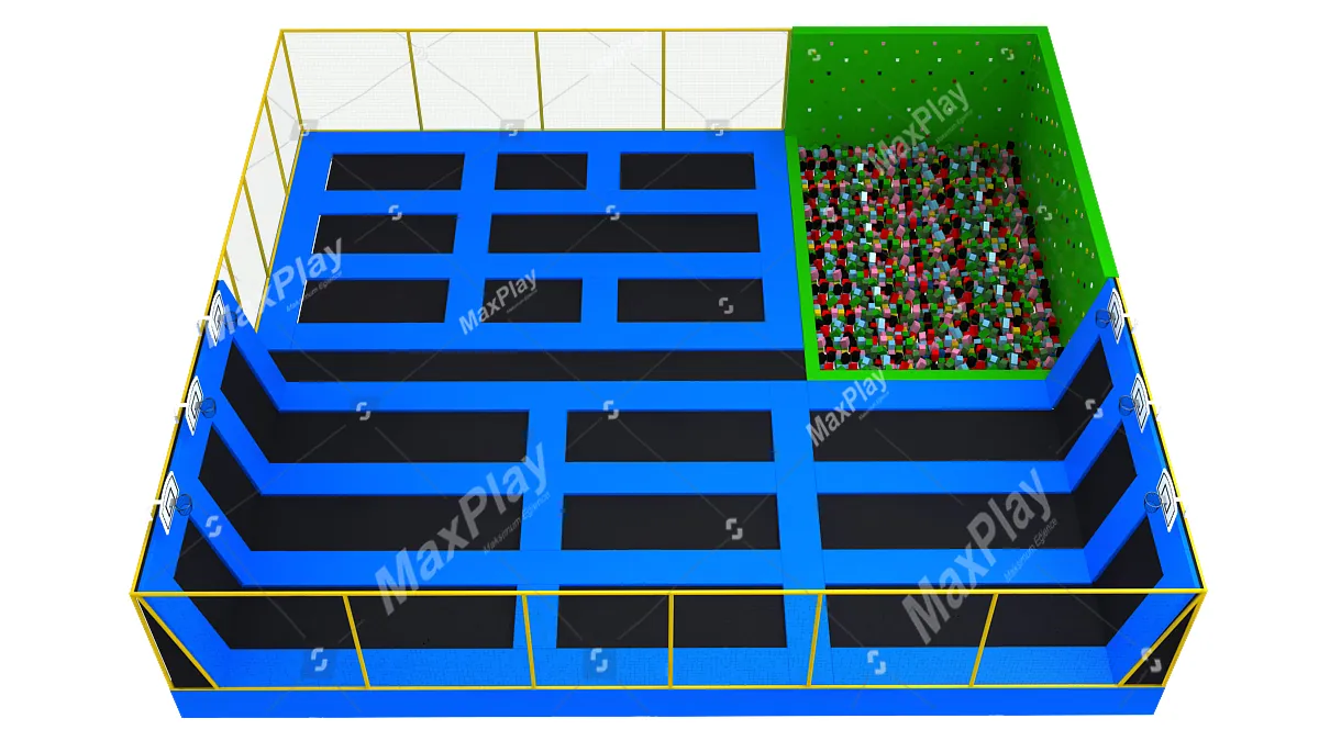 18m x 16m x 4h Olimpik Trambolin Park