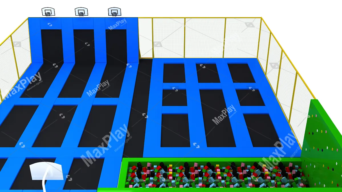 18m x 16m x 4h Olimpik Trambolin Park