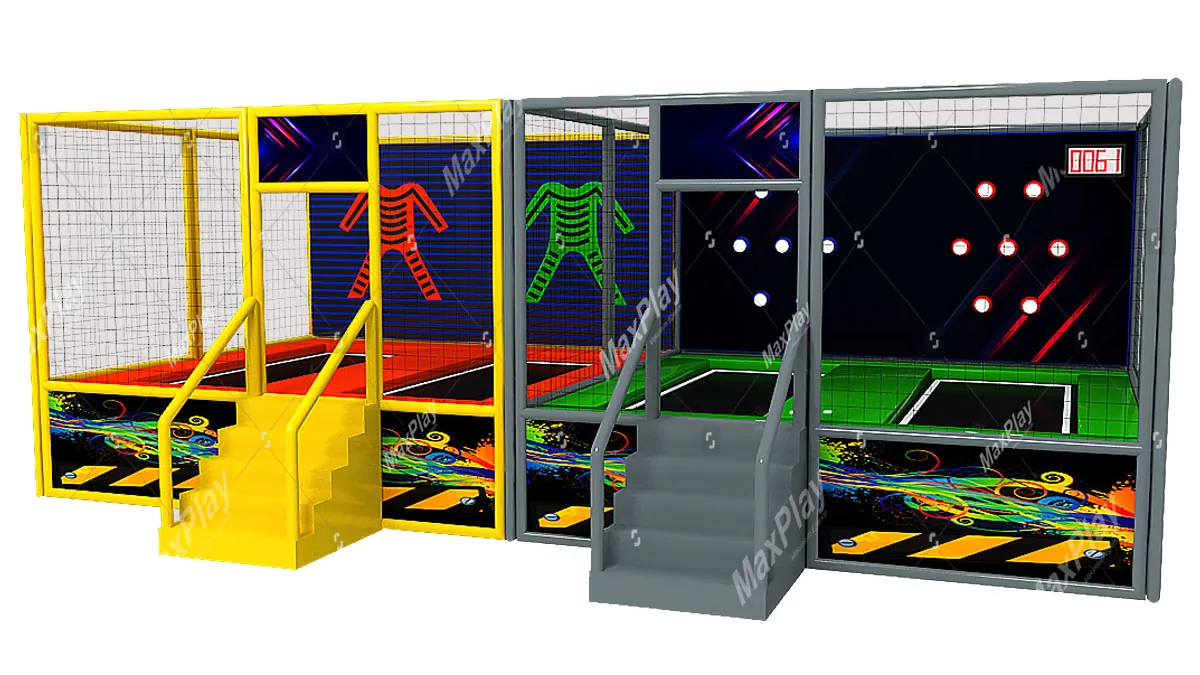 Trampoline Jump Stick Jump Button 8m x 5m x 3h