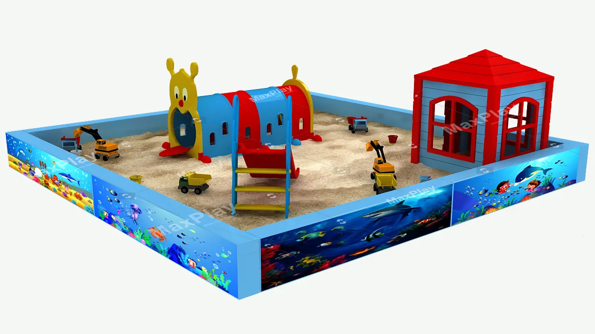 5m x 5m Dijital Baskılı Kum Havuzu