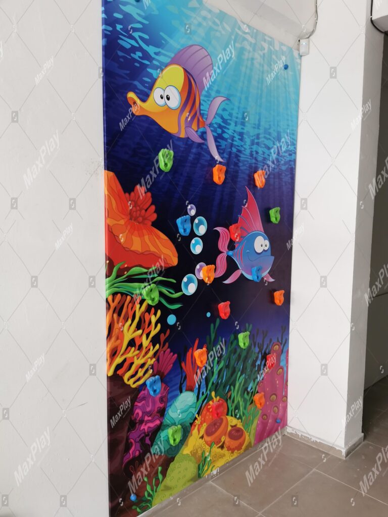 Sea Themed Climbing Wall (420cmx280h)