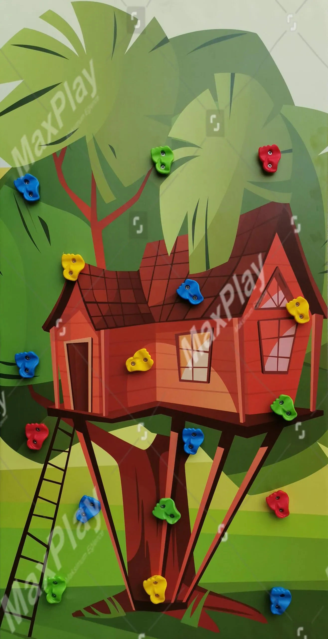 Orman Temalı Tırmanma Duvarı