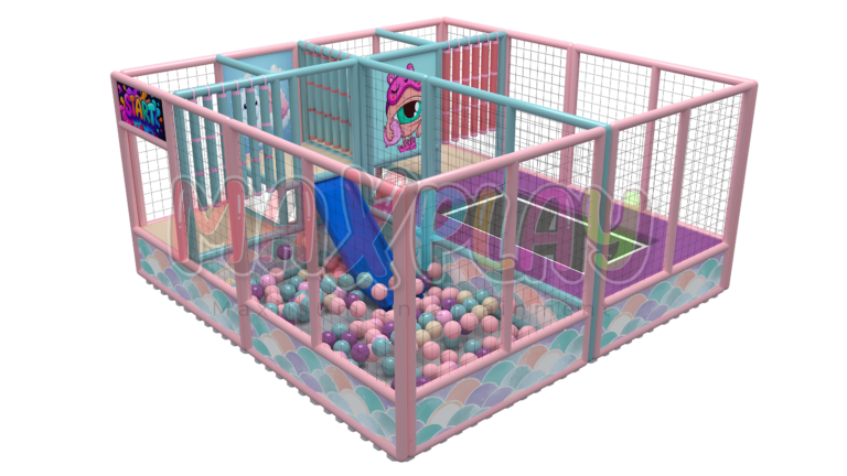 4m x 4m x 2m Trampoline Integrated Ball Pool Area