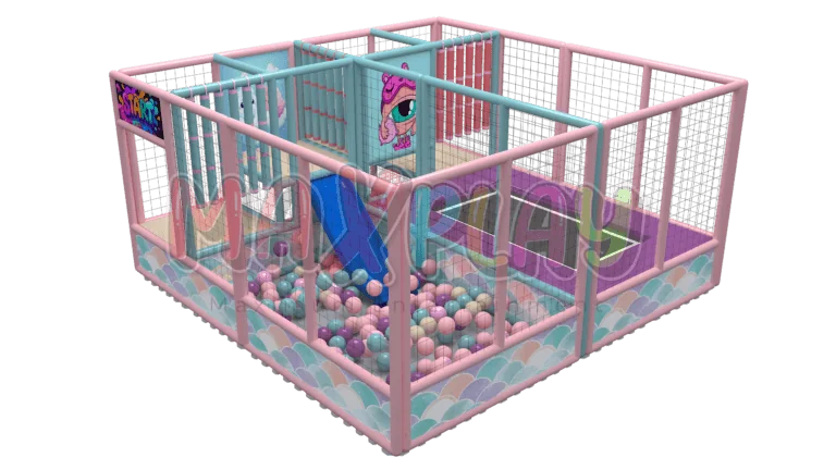 4m x 4m x 2m Trampoline Integrated Ball Pool Area
