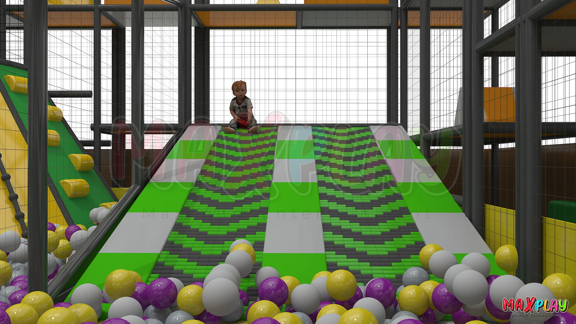 39m x 15m x 4h Indoor Playground