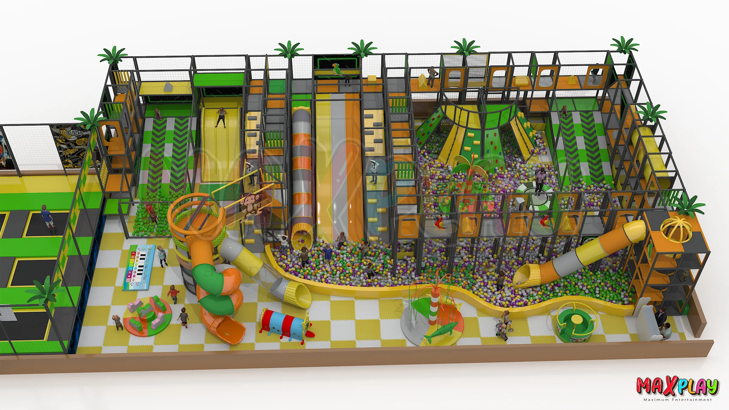 39m x 15m x 4h Indoor Playground