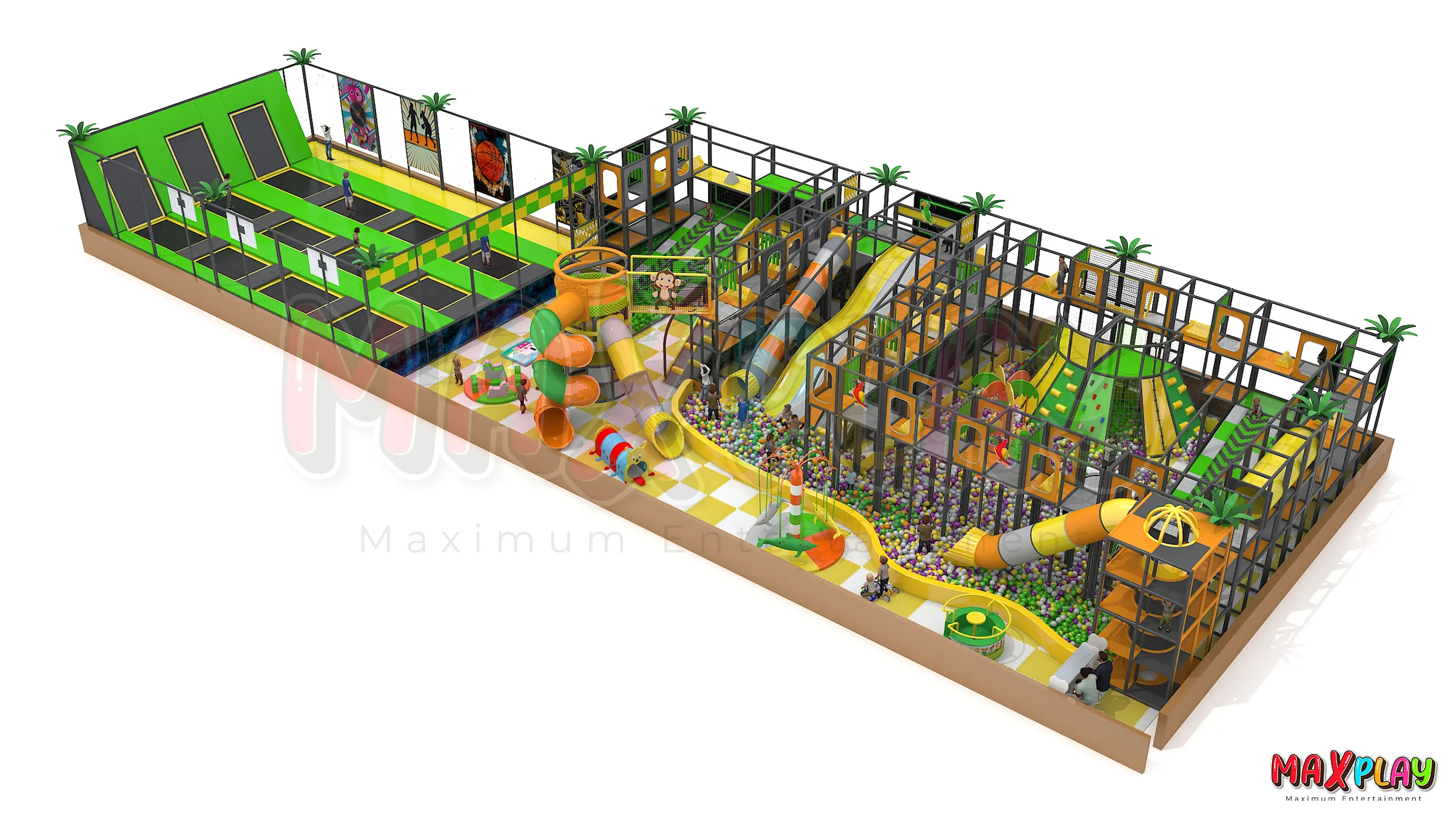 39m x 15m x 4h Indoor Playground