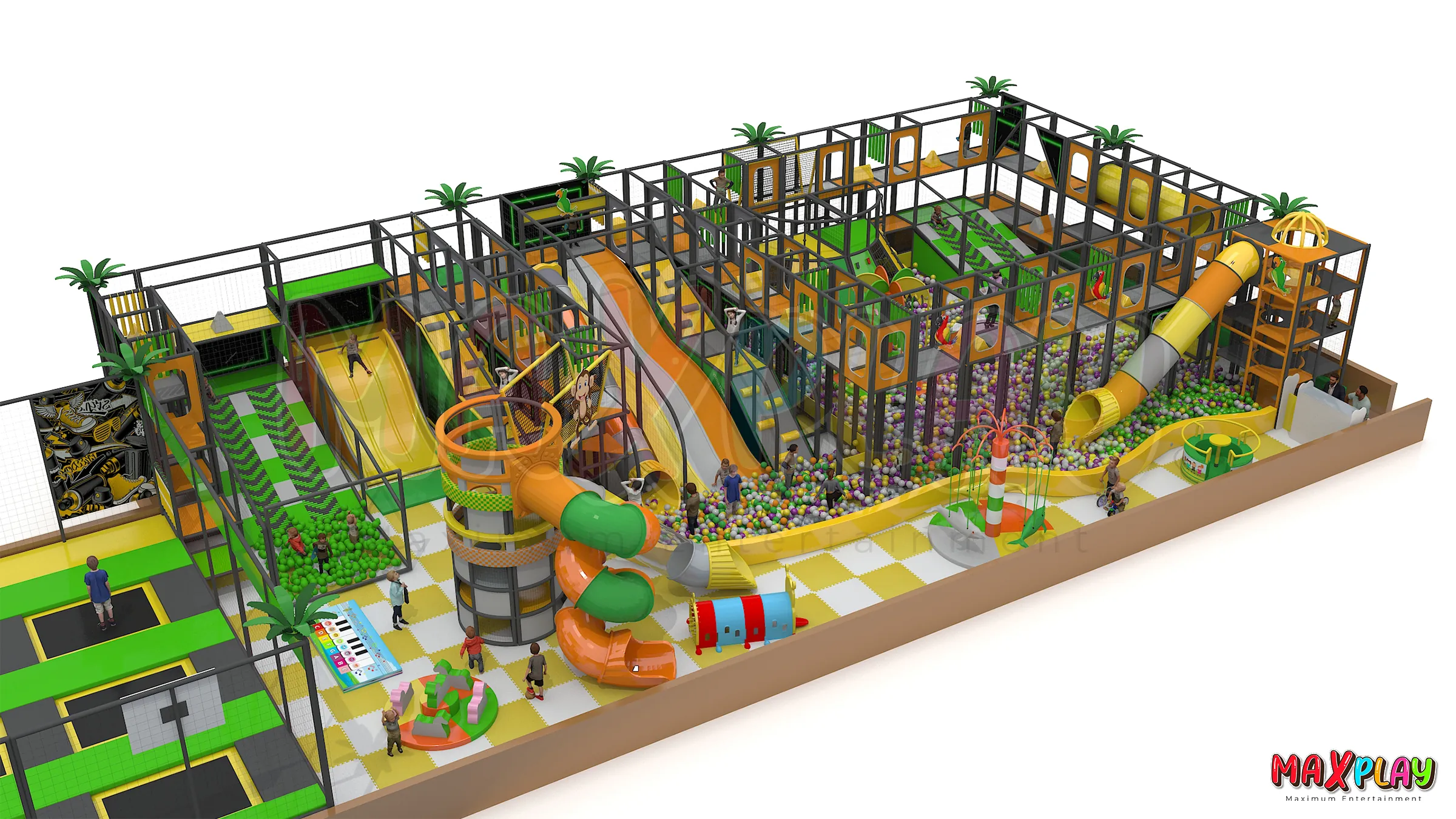 39m x 15m x 4h Indoor Playground