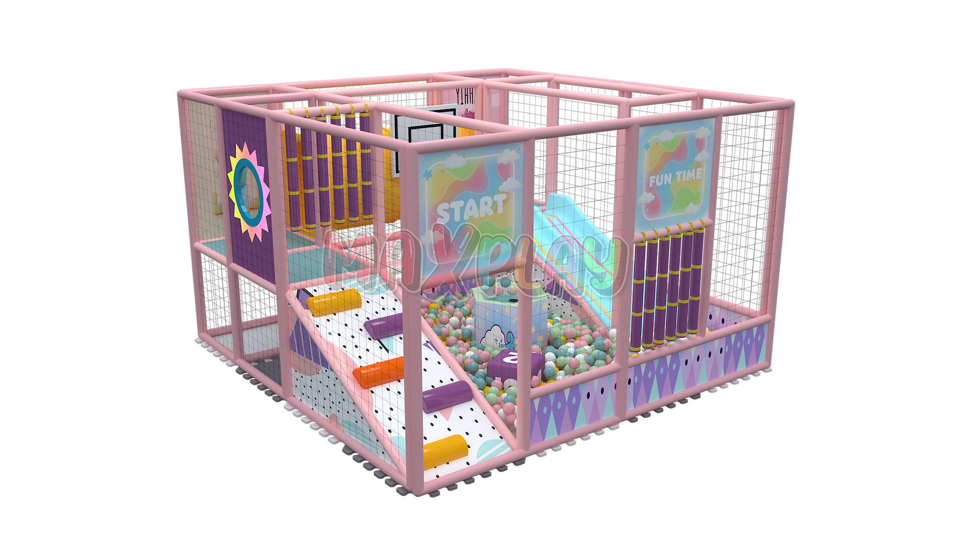 4m x 4m x 2.50h Temalı Top Havuzu