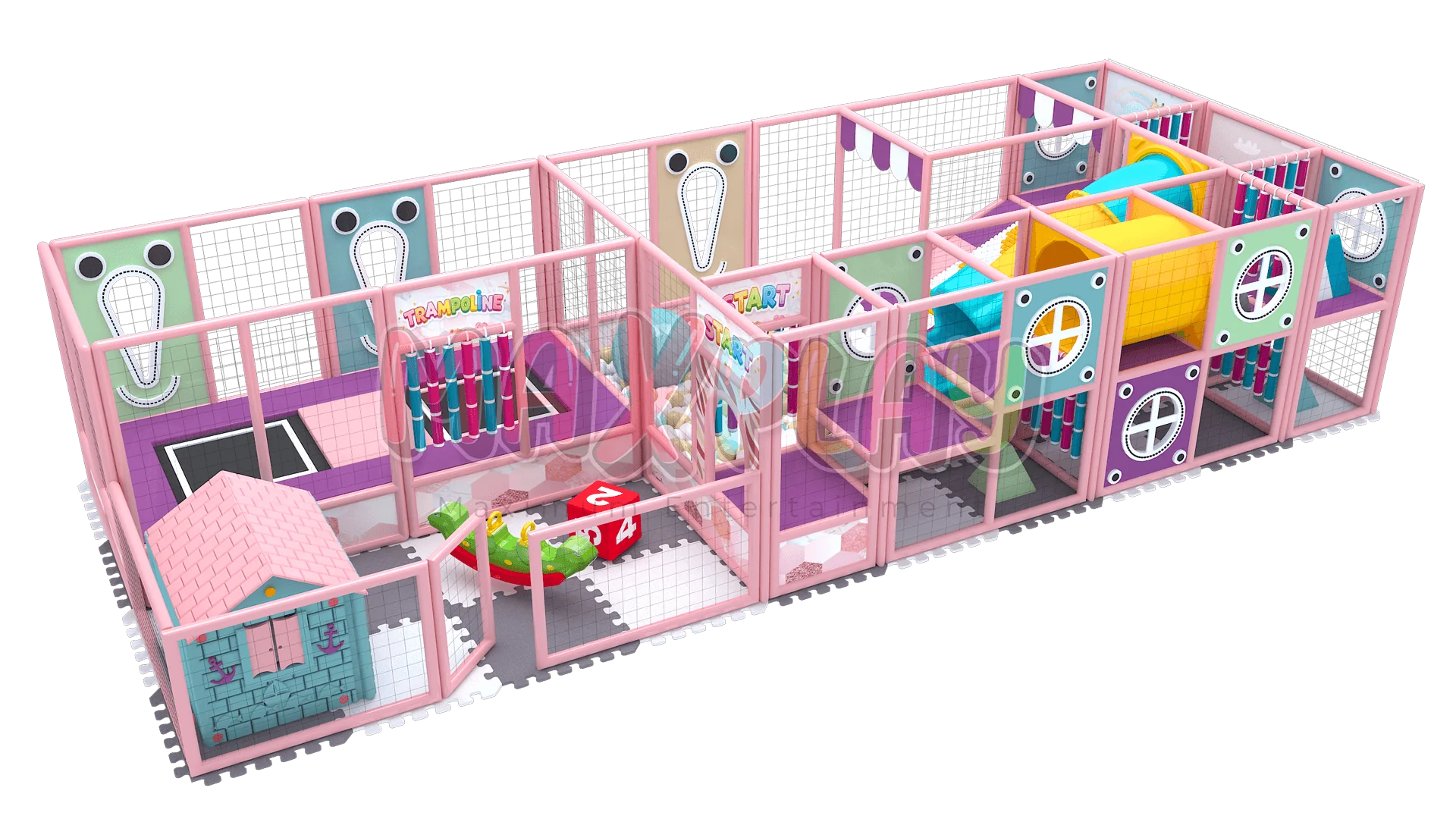 10m x 4m x 2h Ball Pool with Bearing