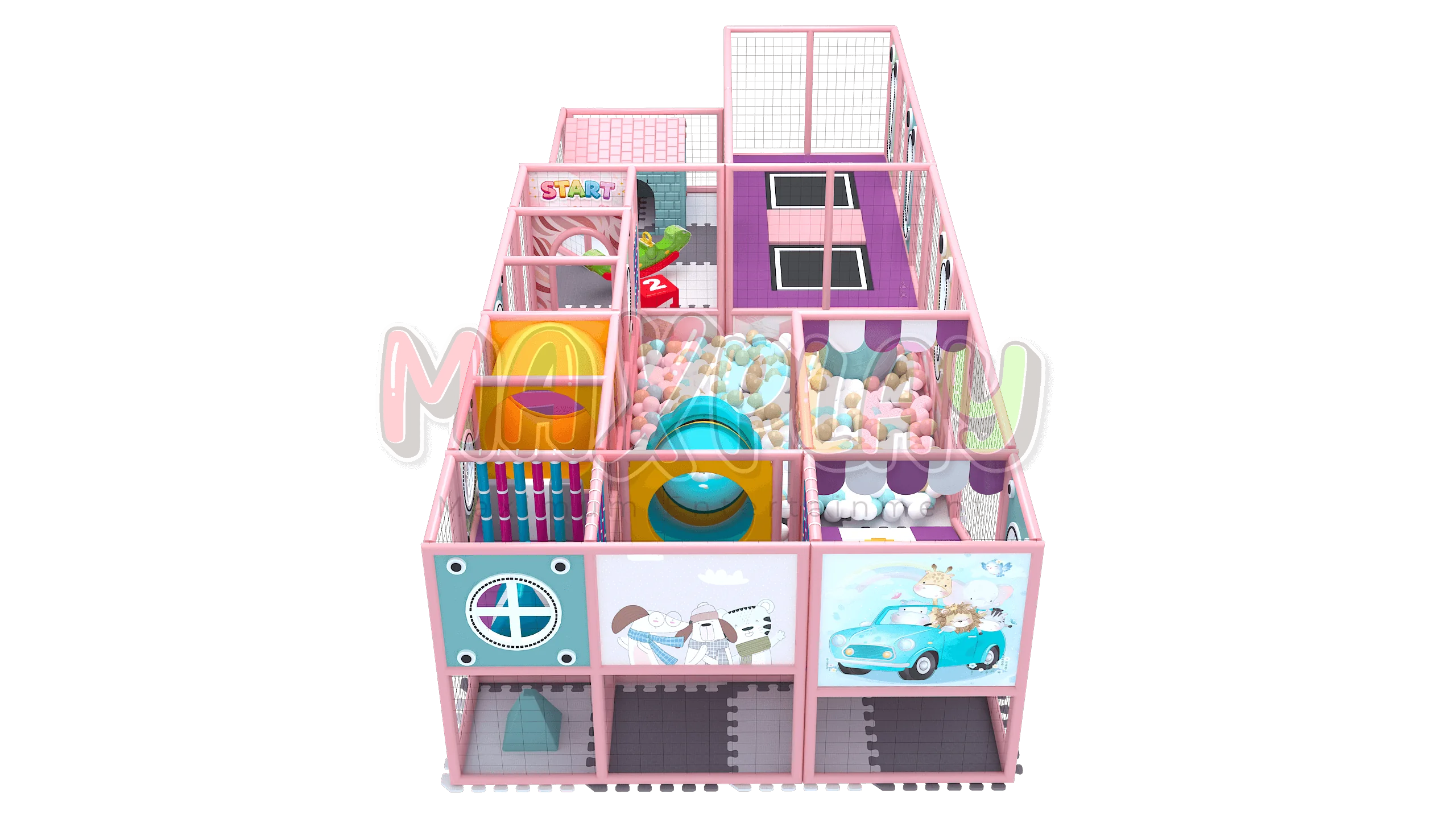 10m x 4m x 2h Ball Pool with Bearing