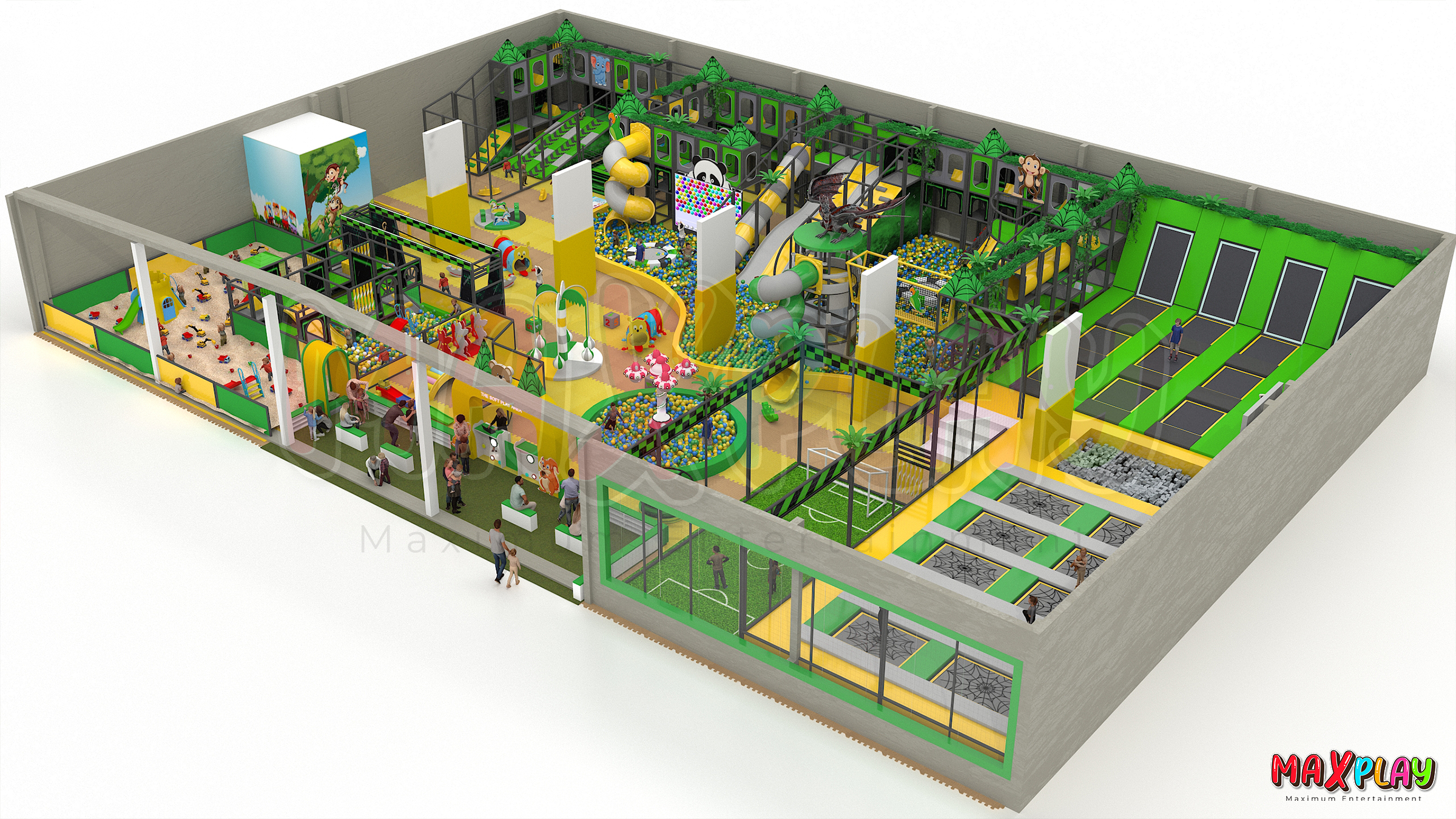 MaxPlay | Forest Themed Climbing Wall