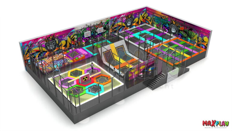 16m x 27m 432 m² Trampoline Park
